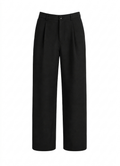 Black Men's Pleated Pants