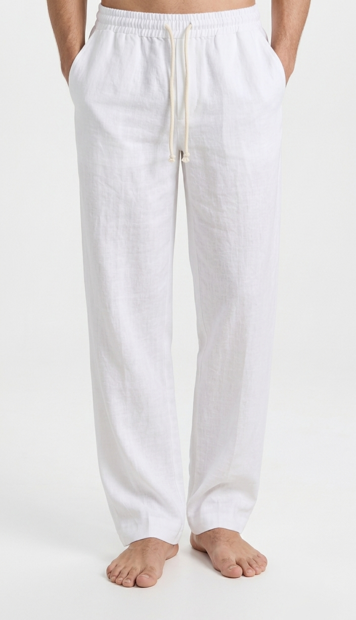 Men's Linen Pants - White