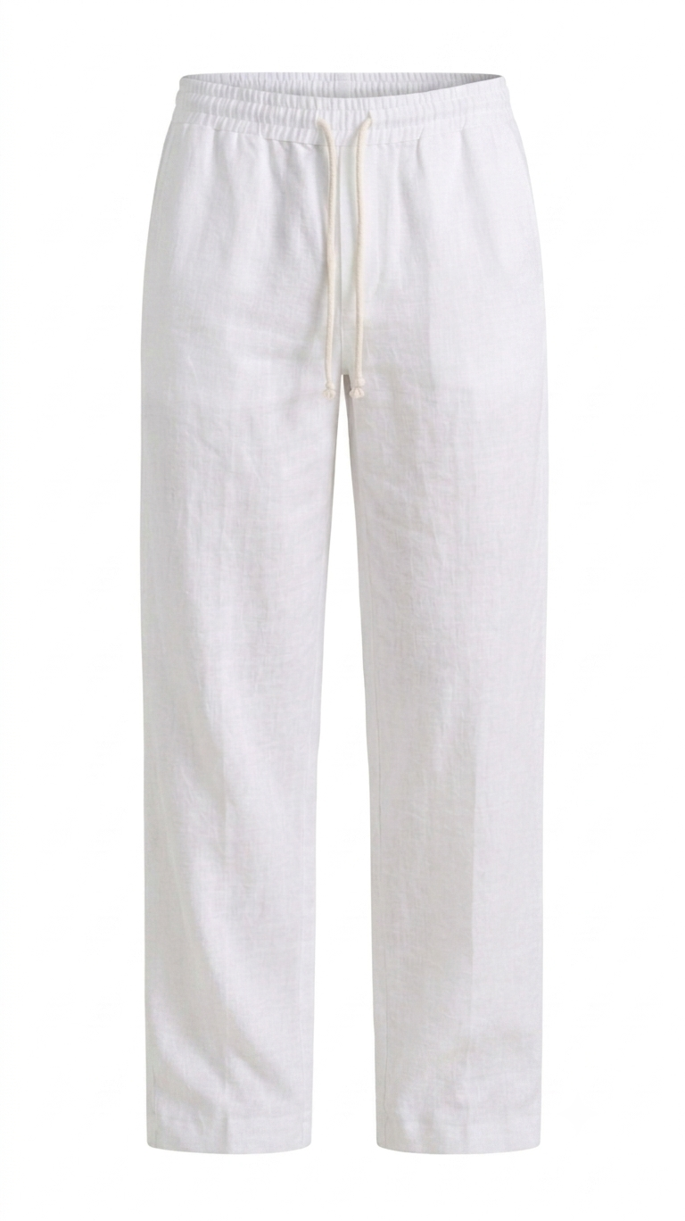 Men's Linen Pants - White