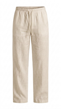 Men's Linen Pants - Beige