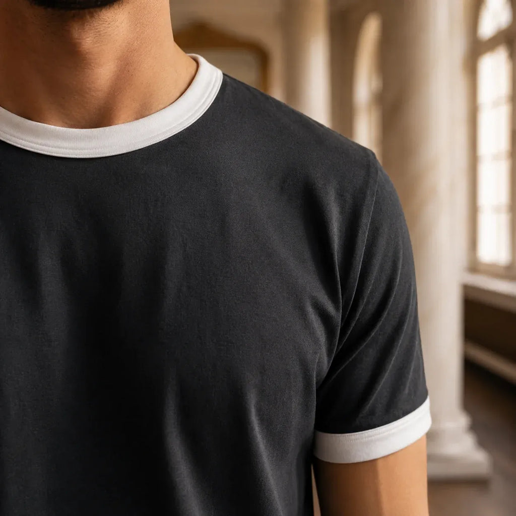 Ringer T-shirt - Grey