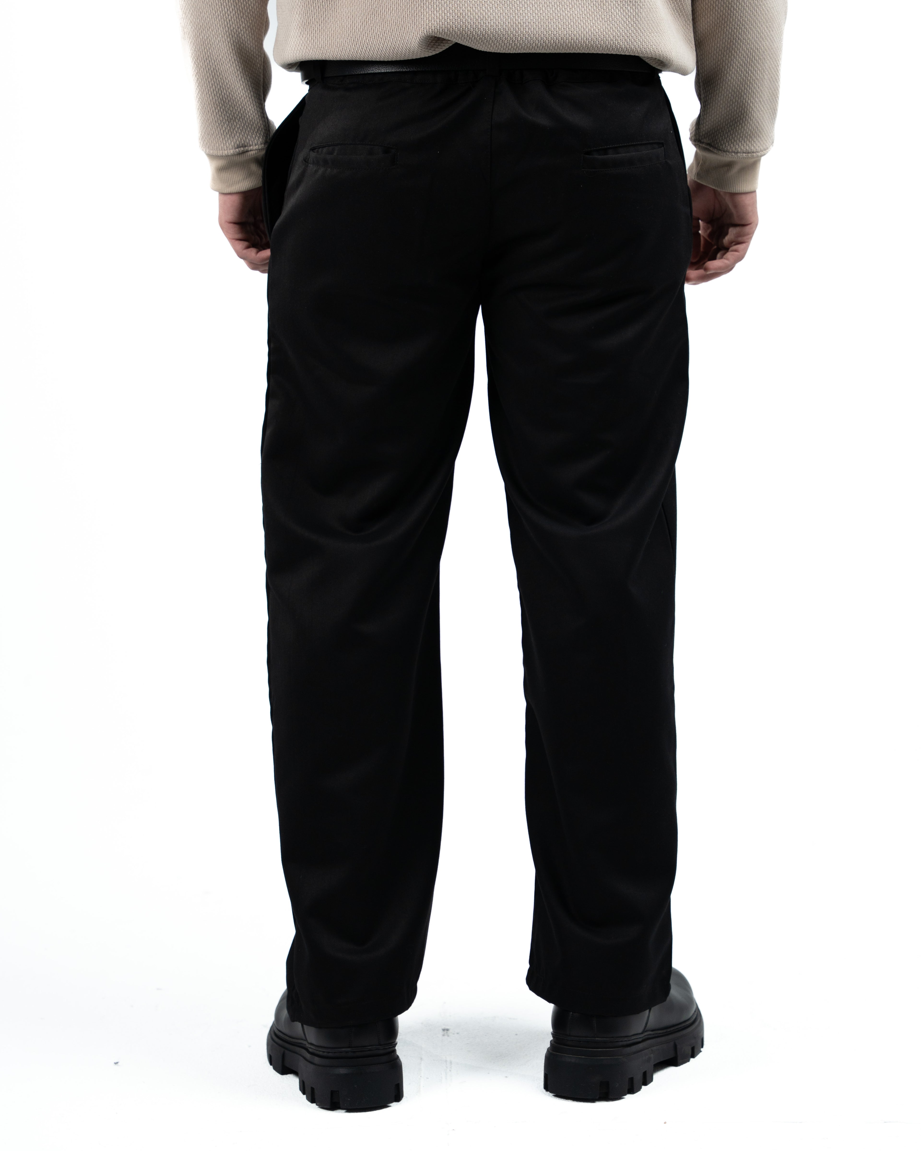 Black Men's Pleated Pants