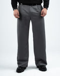 Grey Men's Pleated Pants