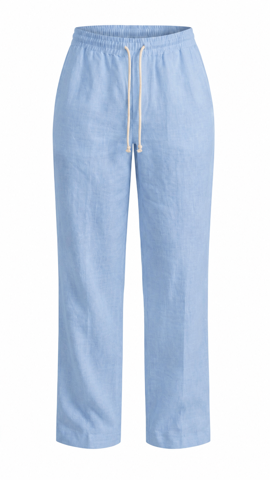 Women's Linen Pants - Baby Blue