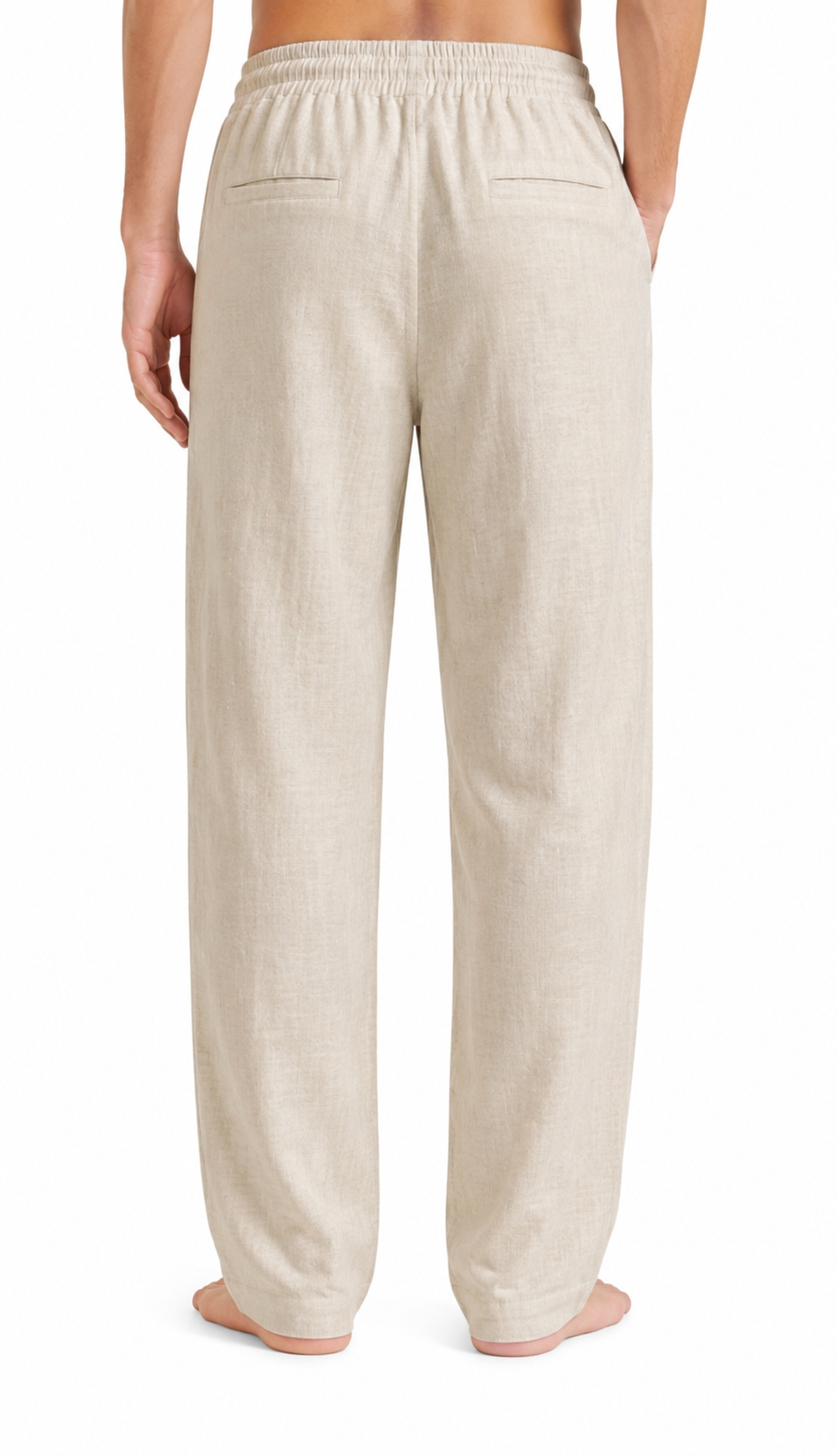 Men's Linen Pants - Beige