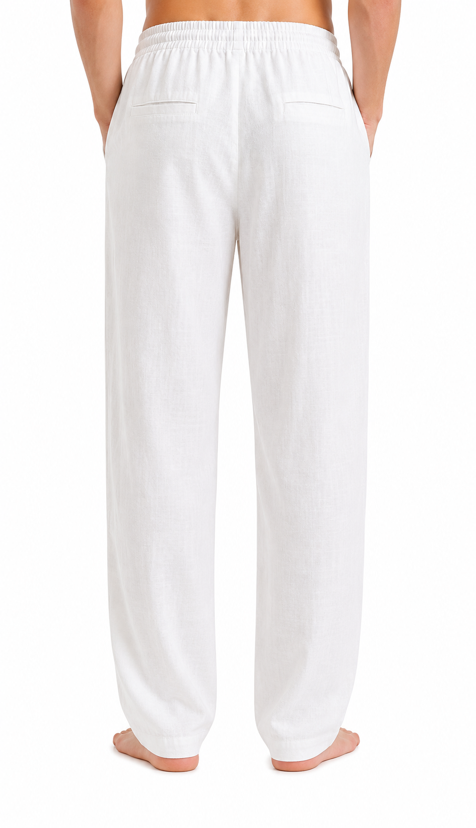 Men's Linen Pants - White