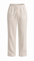 Women's Linen Pants - Beige